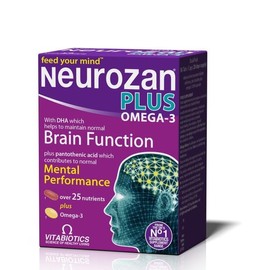 Vitabiotics Neurozan Plus Omega 3 56caps Boosts Brain Function