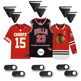 AVIVA Sports- Invisible Wall Jersey Hanger | 3 Pack | Jersey Hanger for Wall Display | Great for Any Sports Jerseys | Sports Display