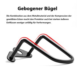 SHULLIN Pack of 2 Rear Derailleur Protection Bicycle Gears Protective Bar Protective Bar Gear Protector for Bicycle Mountain Bikes Road Bikes Folding Bikes