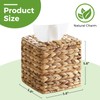 Rattan Tissue Box Cover Square, Wicker Tissue Box Holder Facial