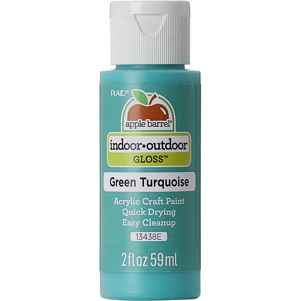 Apple Barrel Gloss Acrylic Paint, Green Turquoise 2 fl oz