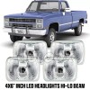 QULOOX 4pcs Fit Pontiac Firebird Trans AM 1977-1981 4x6" LED