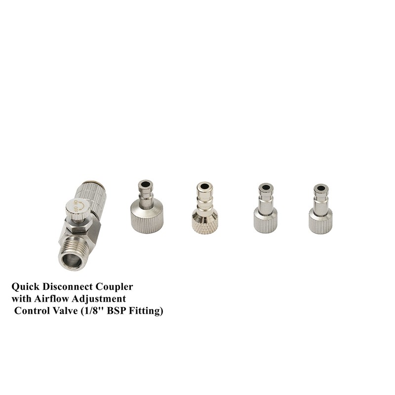 Hseng 6 Feet Nylon Braided Airbrush Hose with 1/8’’ Fittings