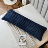 Uhamho Large Bed Body Pillow Cover 1 Pack Lumbar Striped