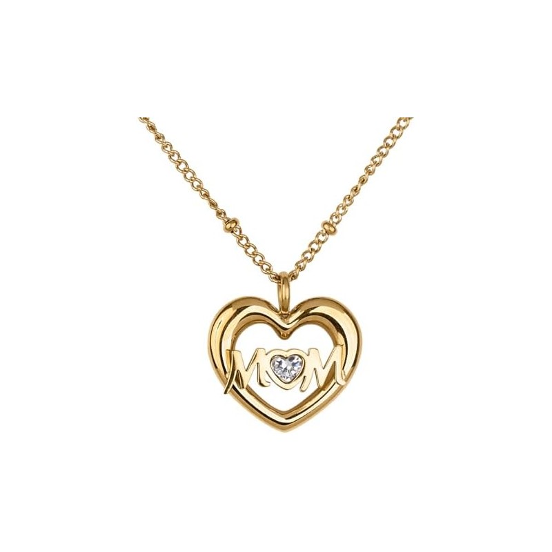 LuckyLy Collares para Mujer Mom Oro 18K Zirconia Cúbica, Regalos