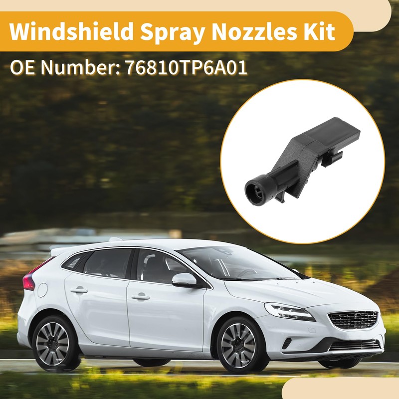 A ABSOPRO Windshield Washer Nozzle Kit for Honda Civic 2017-2021