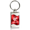 Au-TOMOTIVE GOLD Rectangular Wave Key Ring for Mercury (Red)
