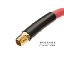 TEKTON 1/2 Inch I.D. x 100 Foot Rubber Air Hose (250 PSI) | 46368 | Made in USA