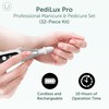 PediLux Pro Professional Manicure Pedicure Kit, Cordless Electric Nail File