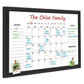 TORASO Whiteboard Calendar, 18" × 24" Magnetic Dry Erase Board Calendar, Monthly and Weekly Calendar, Family Planner(Family-BB-4560)