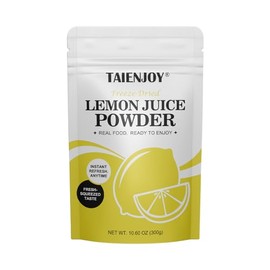 TAIENJOY Freeze Dried Lemon Juice Powder 10.6 oz Crafted from Fresh Squeezed Lemons Pure Natural No Additives Non-GMO Gluten Free Great for Drinks, Baking, and Cooking