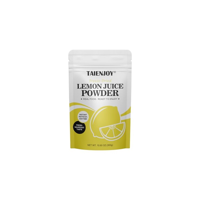 TAIENJOY Freeze Dried Lemon Juice Powder 10.6 oz Crafted from