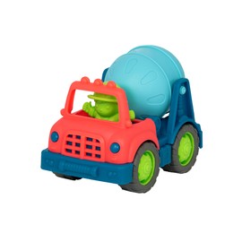 Battat - Concrete Mixer Truck with Figure - Cement Mixer Truck Indoor and Outdoor - Children's Sand Toy, Sandpit Car - Toy Vehicle for Girls and Boys - from 1 Year - Cement Mixer