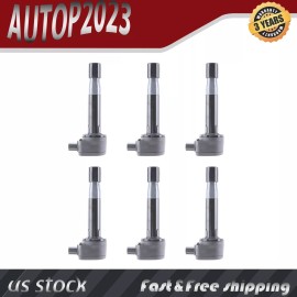 Autop2023 Set of 6 Ignition Coils For Acura TSX Honda Accord Odyssey Pilot Replaces UF603