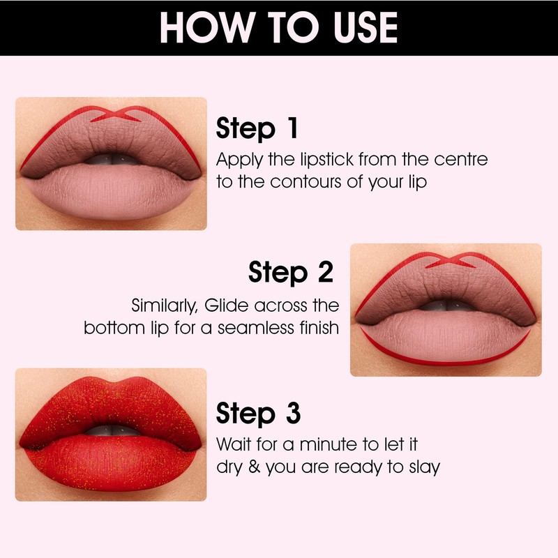 Colors Queen Queen Blast Shimmer Glitter Lipstick (10 - Jam