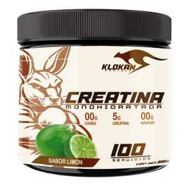 Creatina Monohidratada Suplemento 500gr Klokan 100 Servicios