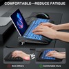 Wired Keyboard Mouse Combo - Large Print Backlit, Ergonomic Wrist