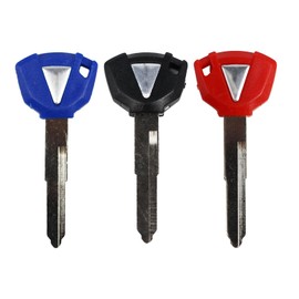Blank Blade Uncut Key Motorcycle Key Uncut Replacement for Kawa-saki Z400 Z900 Z750 Z1000 2017-2020 Ninja ZX-6R ZX-7R ZX-9R ZX-10R ZX-12R ZX-14R (Pack of 3)