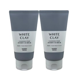 Happybath 해피바스 화이트클레이 모공 클렌징폼 150g 2개 Happy Bath White Clay Pore Cleansing Foam 150g 2ea