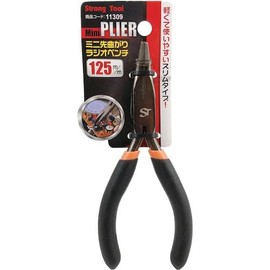 THREEAXIS 11309 Mini Bend Tip Radio Pliers 4.9 inches (125 mm) (Hanging)