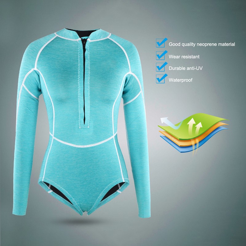 Adult Woman One Pieces Wet Type Keep Warm Snorkeling Diving