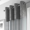 Maple Textiles A Pair of Silver Grey Eyelet Heading Voile