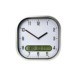 Lifemax Clear Time Day-Date Wall Clock