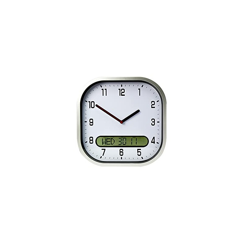 Lifemax Clear Time Day-Date Wall Clock