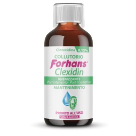 Forhans Clorexidina, Collutorio Clexidin 0,12%, Antisettico, Azione di Mantenimento per Infiammazioni o Infezioni del Cavo Orale Post Intervento, Senza Alcol, Sapore Gradevole, 200 ml