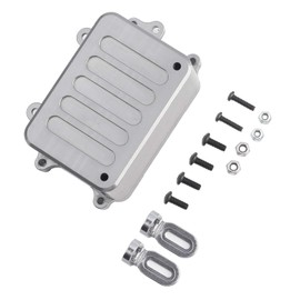 VGEBY RC Receiver Box, RC ESC Receiver, Dustproof Box, Lightweight Metal Receiver Box, Upgrade Parts, Suitable for SCX10 1/10 RC Crawler Car