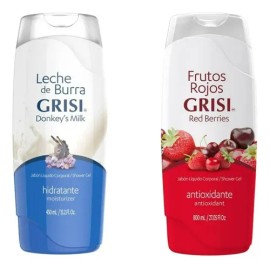 Jabón Líquido Corporal Grisi Pack 2 Frutos Y Leche De 450ml