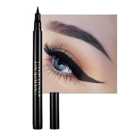 Liquid Vegan Eyeliner, Colorful Neon Eyeliner Pencil, long-lasting, waterproof, smudge proof, sharp tip, quick dry, easy cleansing Makeup Gift for Women (Black#12)