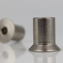 Pack of 10 Sleeve Nuts M10 x 20 with Countersunk Head and Hexagon Socket Stainless Steel A1