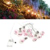 Light String 100LEDs Copper Wire Light String Artificial Rose E27