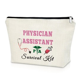 Sazuwu Physician Assistant Gift Makeup Bag Physician Assistant Gifts for Pa Week Future Physician Assistant Graduation Gifts Cosmetic Bag Pa Appreciation Gifts Thank You Birthday Gifts