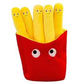 Fries Plush Doll, Fries Plush Pillow, Red And Yellow Snack Fries Shape Christmas For Kids Gift, Photography Props Home Decoration Festival Decor, Removable Plush Pillow World