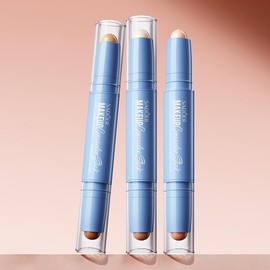 Dual-Ended Contour Stick, 2-in-1 Highlighting and Shadow Makeup, Set of three colors