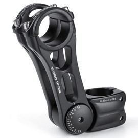 Adjustable MTB Stem 31.8mm 70 Degree - 90/110/130/145mm Bike Stem Riser for Handlebar - Aluminum Alloy Mountain Bike Handlebar Riser Extender for MTB Road City Bike Bicycle