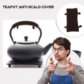 FOMIYES Teapot Handle Cover Anti-Scald Cloth Insulation Sleeve Heat-Resistant Teakettle Handle Protector for Home Kitchen Use