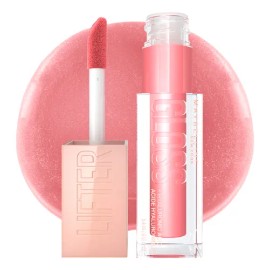 Maybelline Gloss hidratante para labios Lifter Gloss Tono 004 Silk, 5.4ml - Brillo de labios de larga duración, formulado con Ácido Hialurónico, sin sensación pegajosa