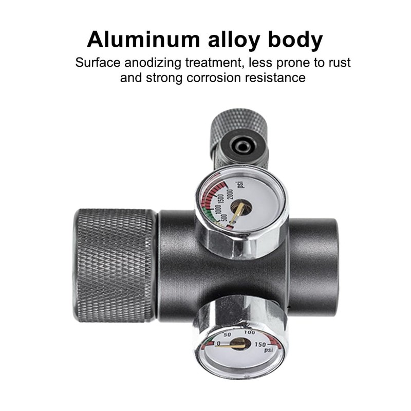 DONGKER Aquarium CO2 Pressure Reducer, Aquarium CO2 Pressure Regulator Valve,