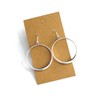 Open Hoop on Sterling Silver Dangle Earrings Boho Bohemian