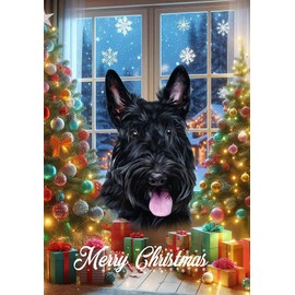 Scottish Terrier - Best of Breed Christmas Garden Flag