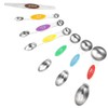 ANCLLO Magnetic Measuring Spoons, 7-Pack Stainless Steel Double Sided Measuring