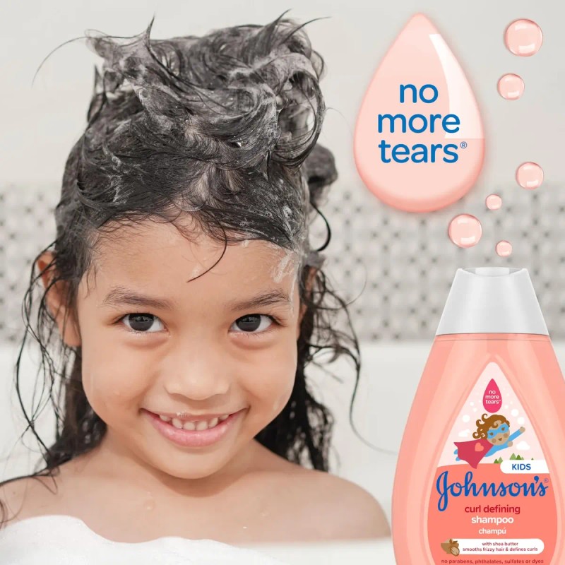 Shampoo Johnson's Baby Definición De Rizos 400 Ml, Paquete D