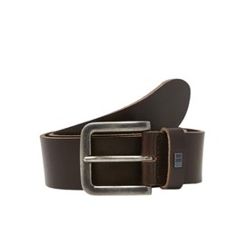 JACK & JONES Male Leather Belt, Black coffee