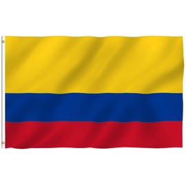 ANLEY Fly Breeze 3x5 Foot Colombia Flag - Vivid Color and Fade Proof - Canvas Header and Double Stitched - Colombian National Flags Polyester with Brass Grommets 3 X 5 Ft