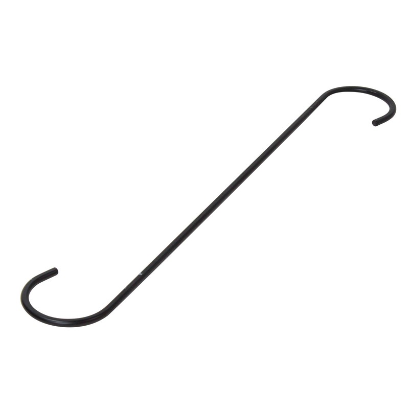 Wake Industry Kabette Wall Storage S-Shaped Hook, Black, 11.8 inches
