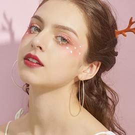 S925 Sterling Silver Large Hoop Earrings Circle Endless Dainty Huggie Big Hoops Earring Hypoallergenic for Women Girls Christmas Fashion Gifts 80mm