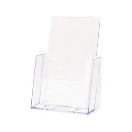 Marketing Holders Brochure Holder for 5”W Acrylic Countertop Display Literature Tri Fold Stand Rack Literature Organizer Pamphlet Holder Paper